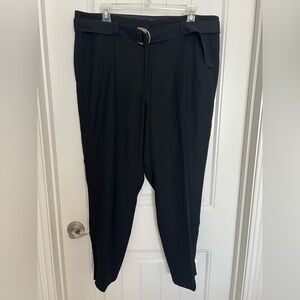 White House Black Market The Relaxed Ankle Black Dress Pants - Size 16